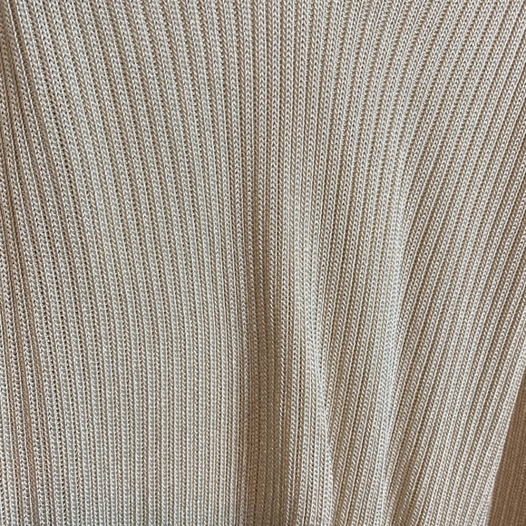 St. John | Cream Sleeveless Knit Top - small - Picture 5 of 6